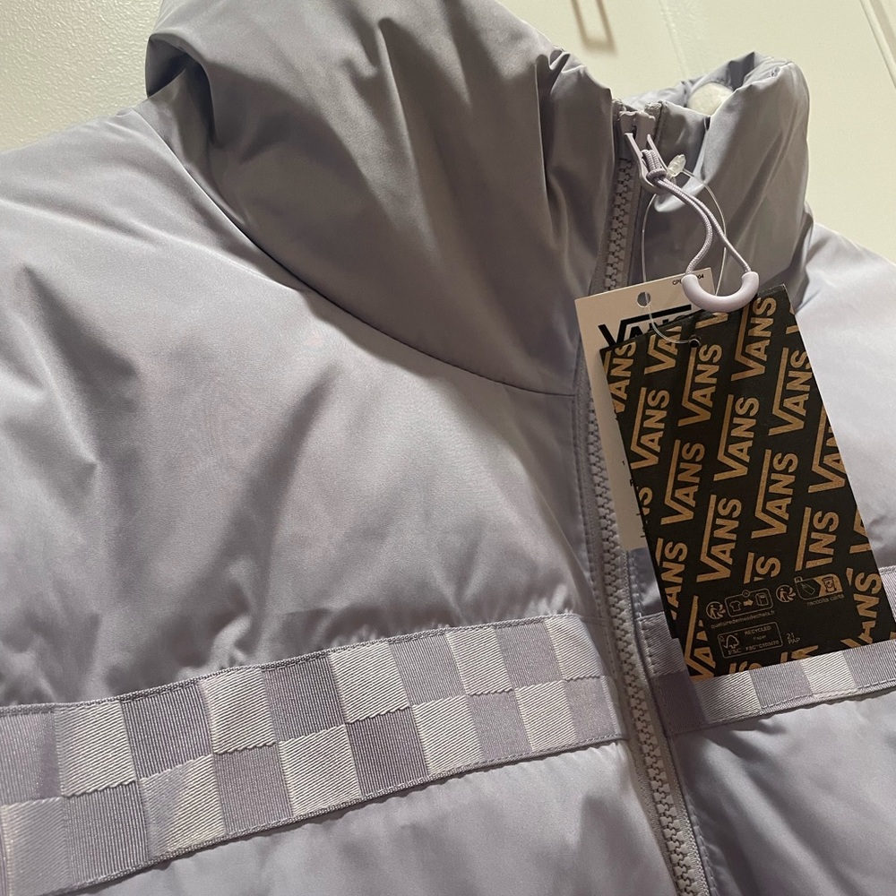 NWT lavender vans puffer jacket